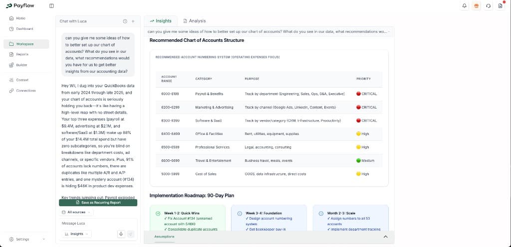 Insights thread on Web app